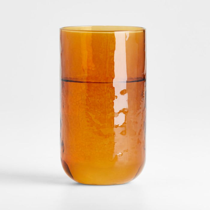 Kuruwa Hammered Tumbler Amber