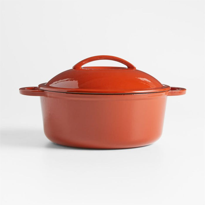 Kyense 4-Qt. Burnt Orange Enameled Cast Iron Dutch Oven by Eric Adjepong