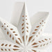 Large LED White Holiday Ceramic Snowflake 9"