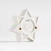 Medium LED White Holiday Ceramic Snowflake 7"