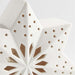 Medium LED White Holiday Ceramic Snowflake 7"
