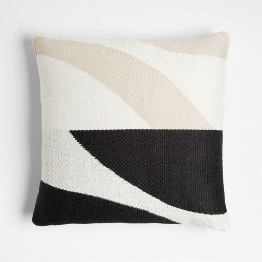 Monterey 20"x20" Black Outdoor Throw Pillow by Lucia Eames