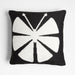 Pinwheel 20"x20" Black Butterfly Outdoor Throw Pillow by Lucia Eames
