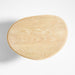 La Sal Small Natural Oak Wood Asymmetric End Table