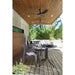 Lanai Charcoal Grey Mesh Square Outdoor Dining Chair