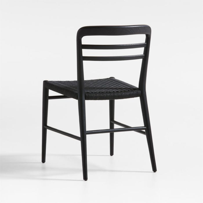 Lausen Black Wood Dining Side Chair
