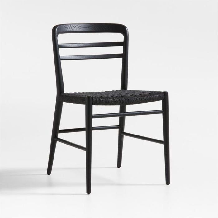 Lausen Black Wood Dining Side Chair