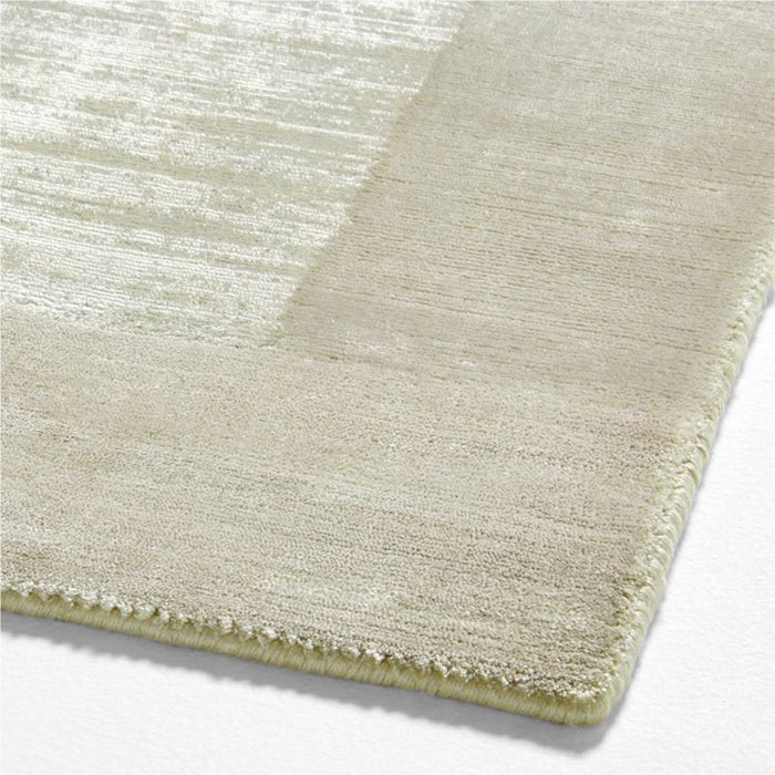 Laval Border Light Grey Area Rug 6'x9'