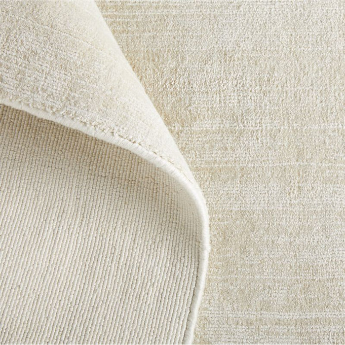 Laval Viscose Solid Ivory Area Rug 8'x10'