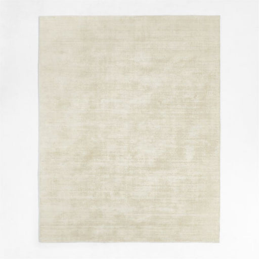 Laval Viscose Solid Ivory Area Rug 8'x10'