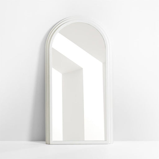 Lewes White Plaster Floor Mirror