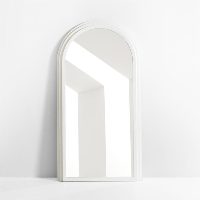 Lewes White Plaster Floor Mirror