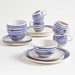 Lina Blue Stripe Dinner Plate