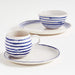 Lina Blue Stripe Dinner Plate