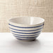 Lina Blue Stripe Cereal Bowl - Crate and Barrel Philippines
