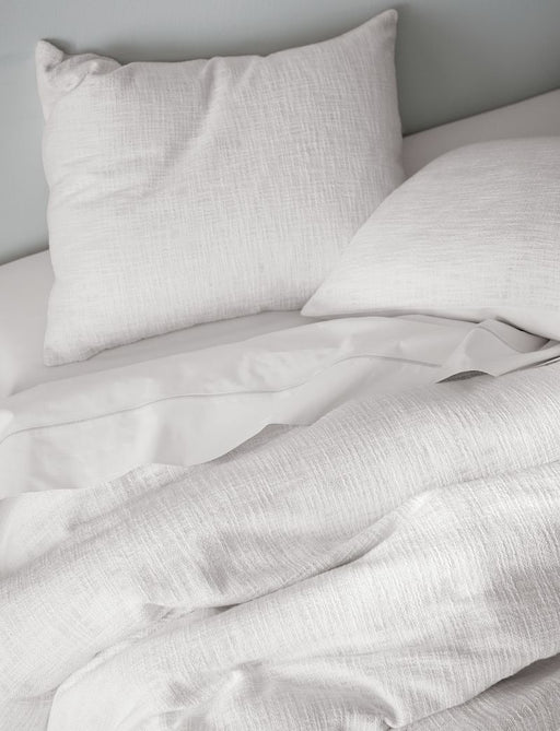 Favorite Organic Cotton Percale White Queen Bed Sheet Set