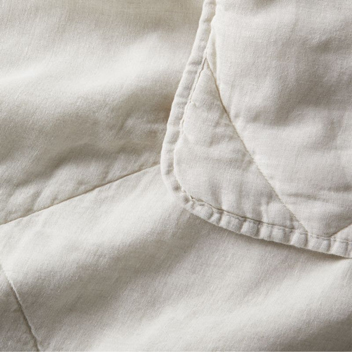 European Flax ®-Certified Linen Arcadia Tan Standard Quilted Pillow Sham Cover