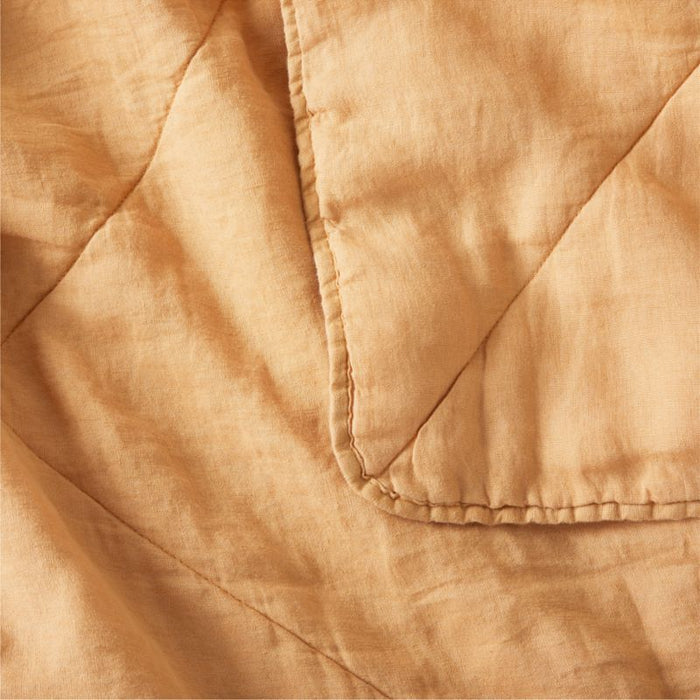 European Flax ®-Certified Linen Brulee Brown Full/Queen Quilt
