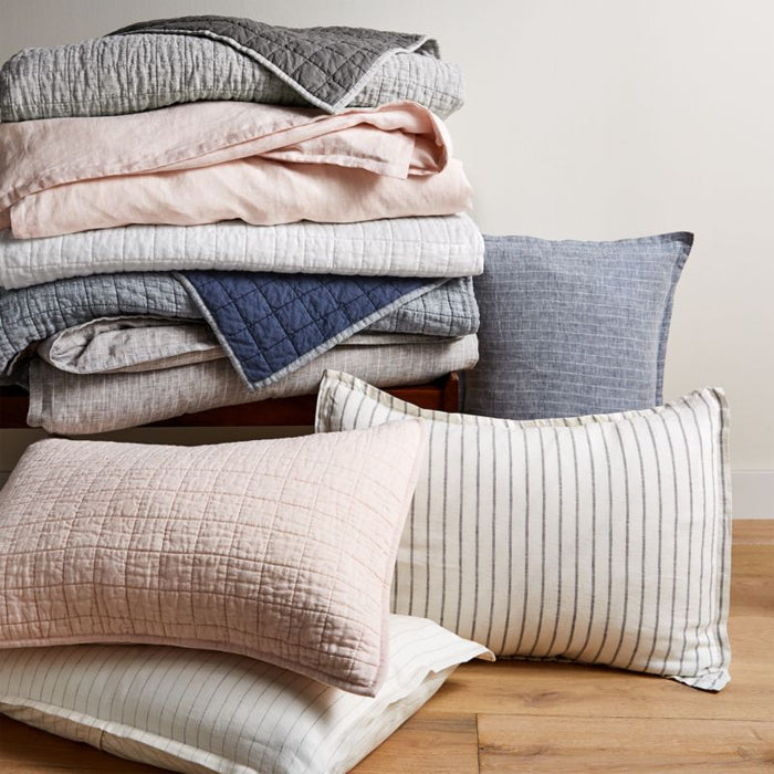 Grey Belgian Flax Linen Sham King