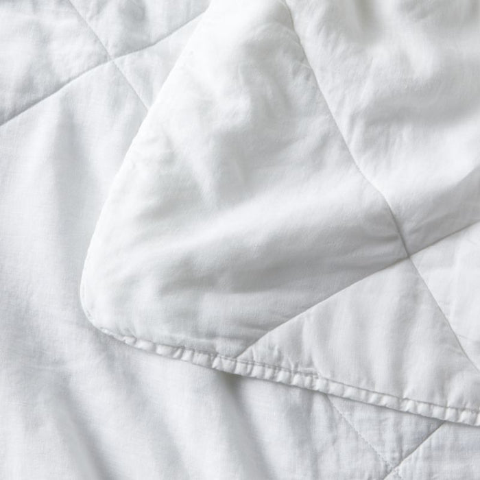 European Flax ®-Certified Linen Crisp White Full/Queen Quilt
