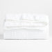 European Flax ®-Certified Linen Crisp White Full/Queen Quilt