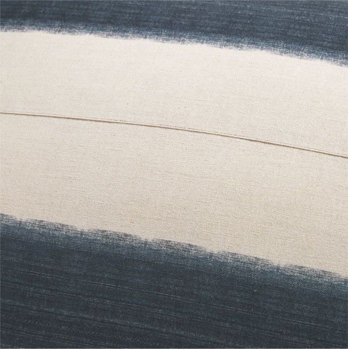Littoral 23"x23" Two-Tone Navy Throw Pillow Cover