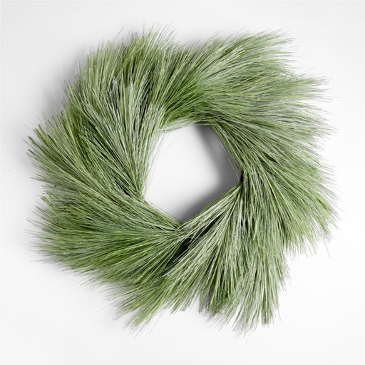 Faux Long Needle White Pine Wreath 32"