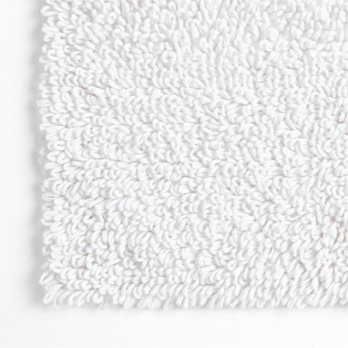 Loop Organic Cotton White Bath Mat