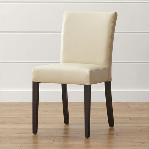 Lowe Ivory Leather Dining Chair - Crate and Barrel Philippines