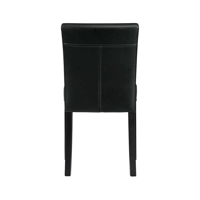 Lowe Onyx Leather Dining Chair