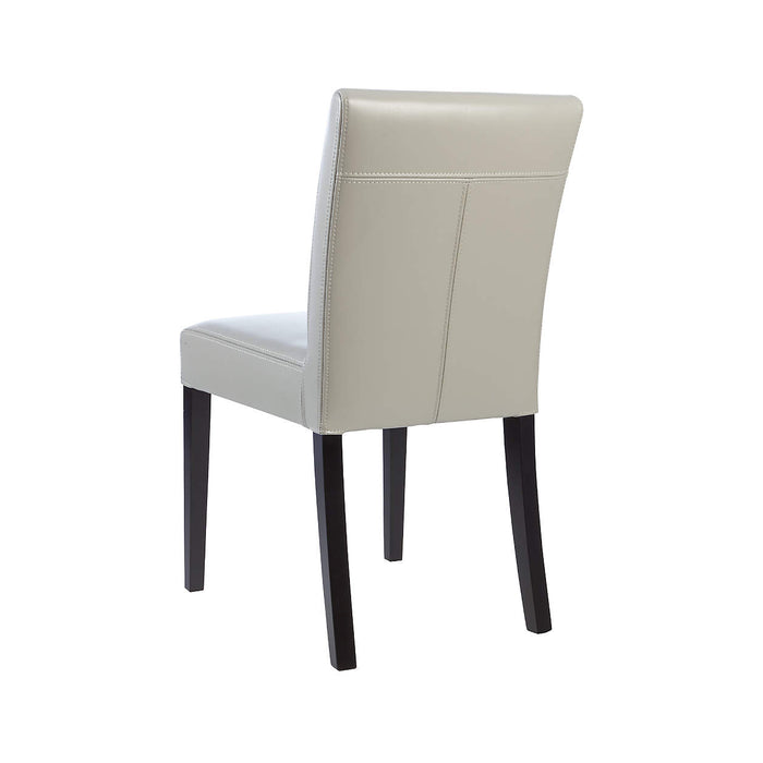 Lowe Pewter Leather Dining Chair