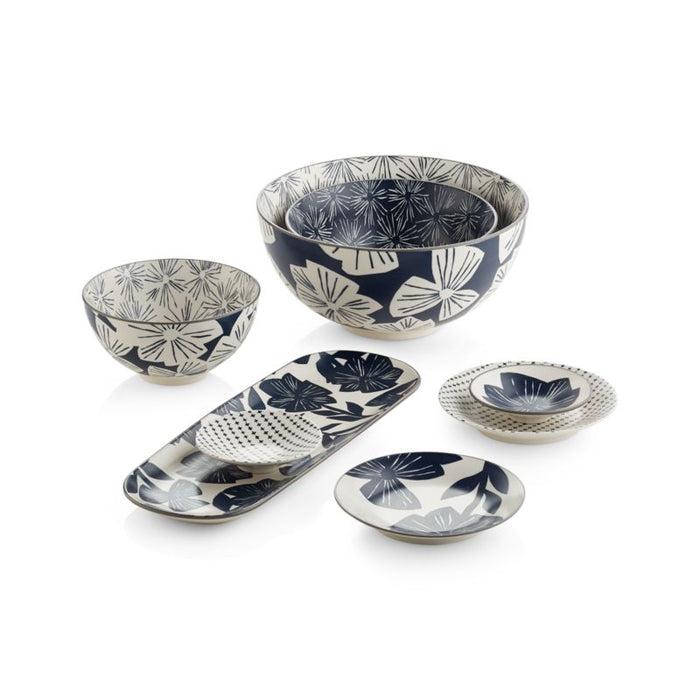Mai 6" Blue Floral Bowl
