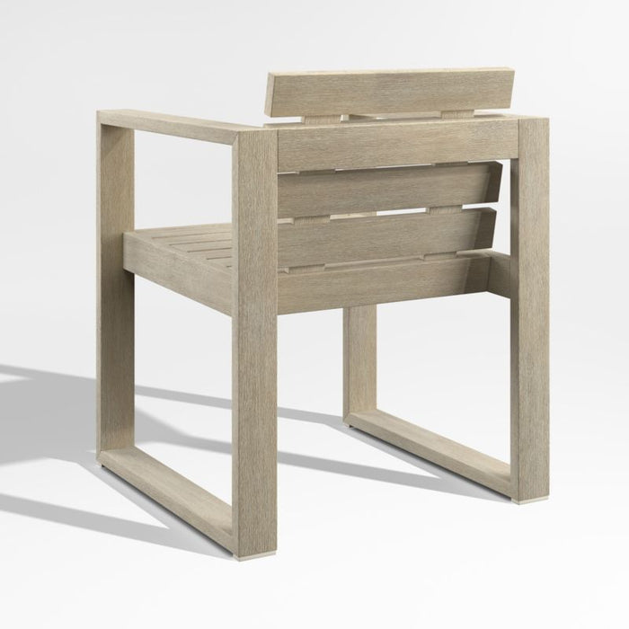 Mallorca Wood Outdoor Dining Arm Chair