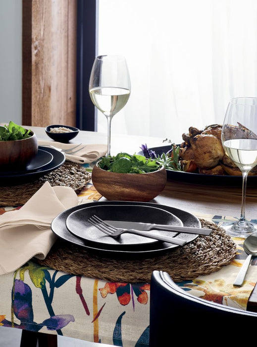 The Marin Matte Black Salad Plate | Crate and Barrel Philippines