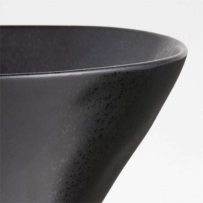 Marin Large Black Ceramic Serving Bowl
