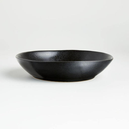 Marin Matte Black Low Bowl - Crate and Barrel Philippines