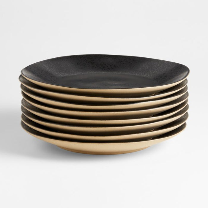 Marin Black Recycled Ceramic Dinner Plate