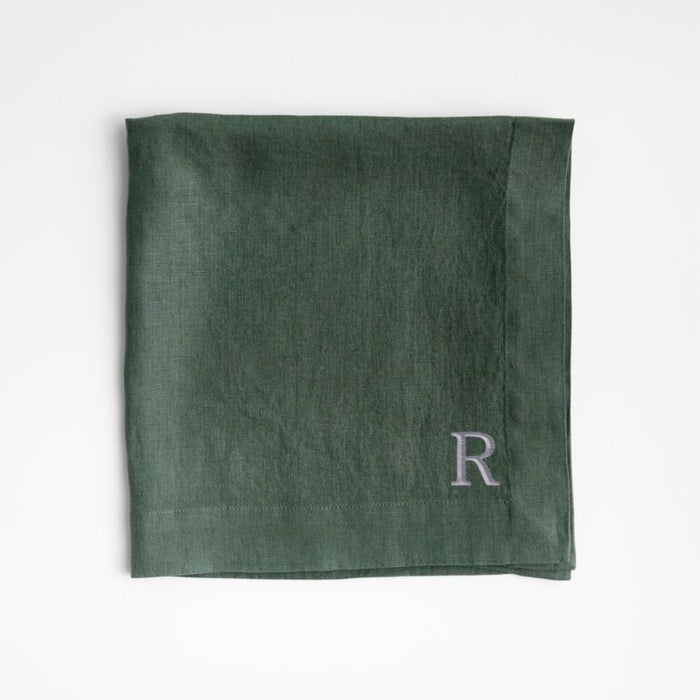 Marin Pine Green European Flax ®-Certified Linen Napkin