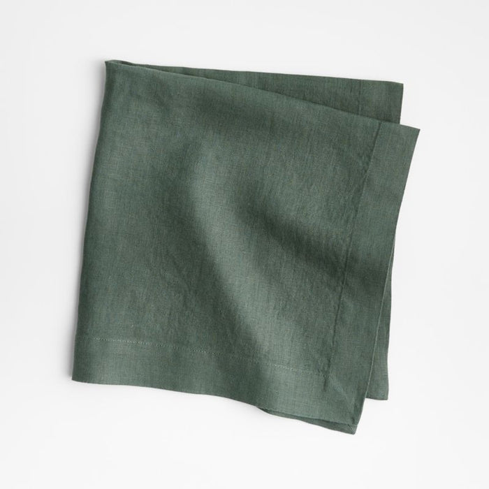 Marin Pine Green European Flax ®-Certified Linen Napkin