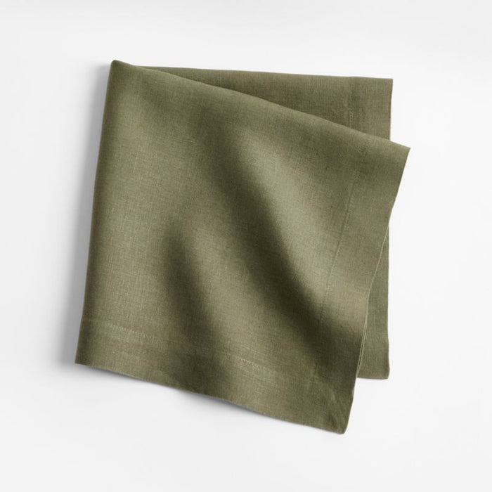 Marin Desert Green European Flax ®-Certified Linen Napkin