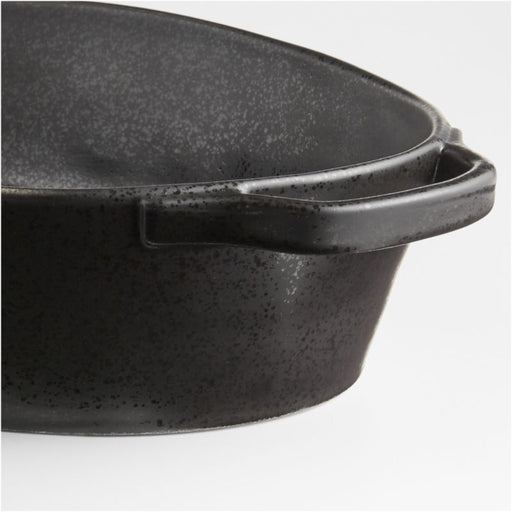 Matte Black Oval Baking Dish