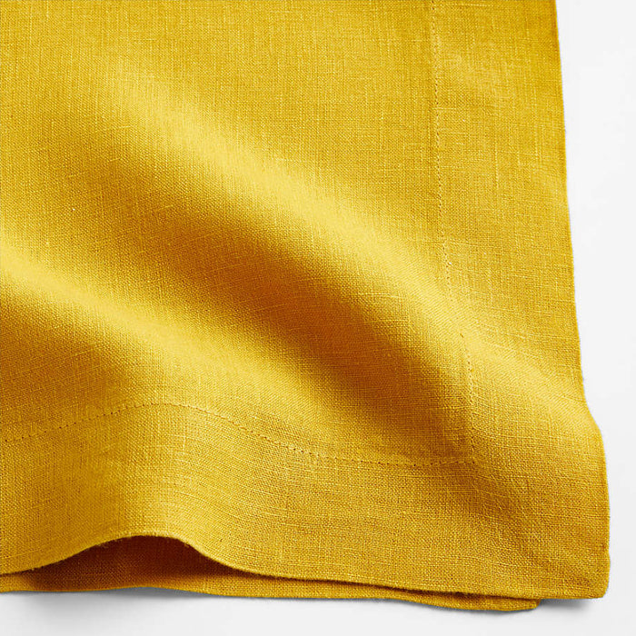 Marin Saffron Yellow Linen Napkin