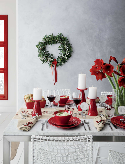 Marin Red dinnerware