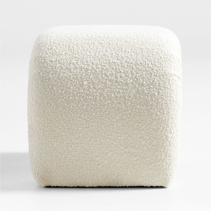 Martini Small Upholstered Ottoman by Leanne Ford