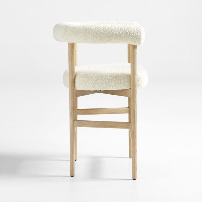 Mazz Bouclé Counter Stool by Leanne Ford