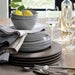 Mercer Grey Round Dinner Plate - Crate and Barrel Philippines