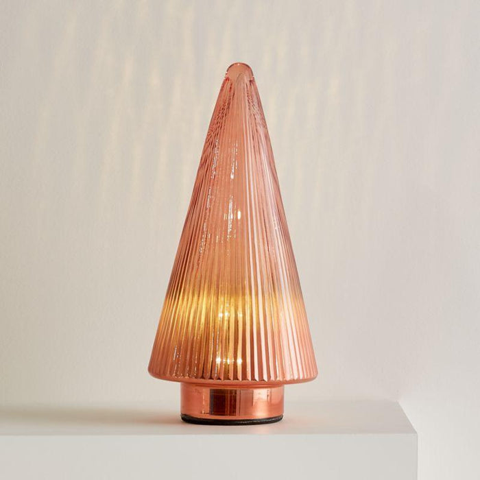 Meringue 12" LED Blush Glass Tree
