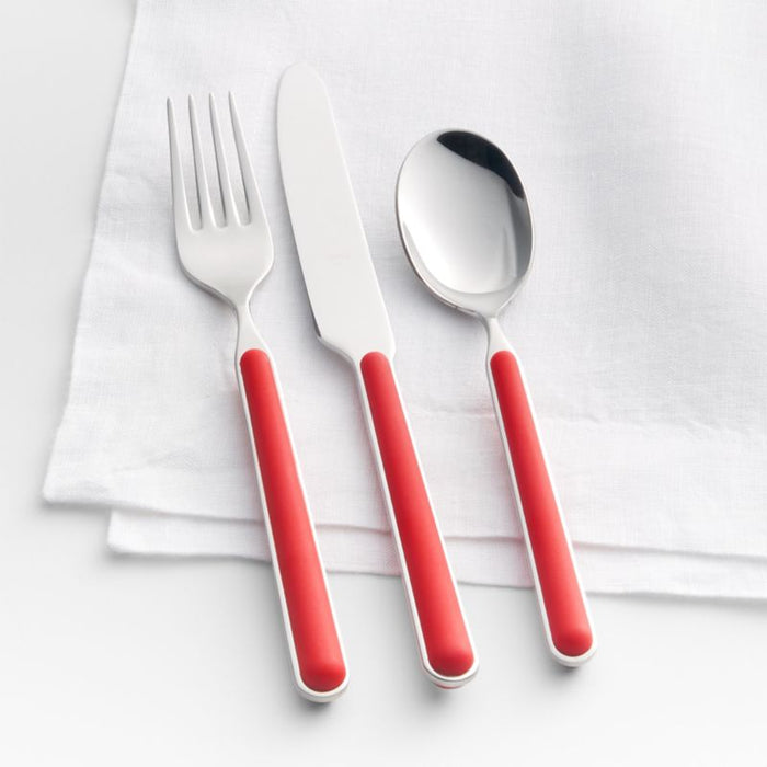 Mepra Italian Red Flatware, Set of 3