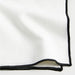 White Merrow Stitch Organic Cotton Napkin