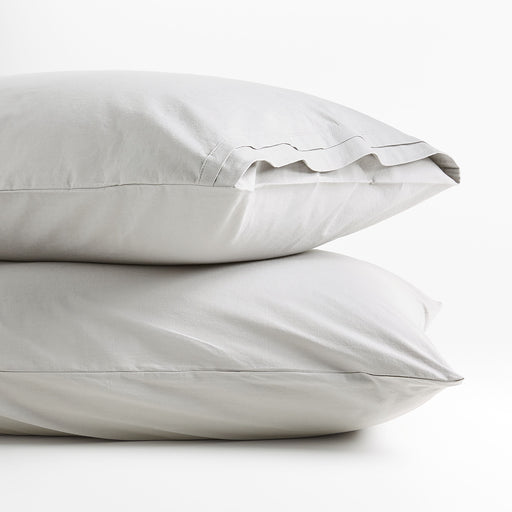 Mellow Sterling Organic Cotton King Pillow Cases, Set of 2